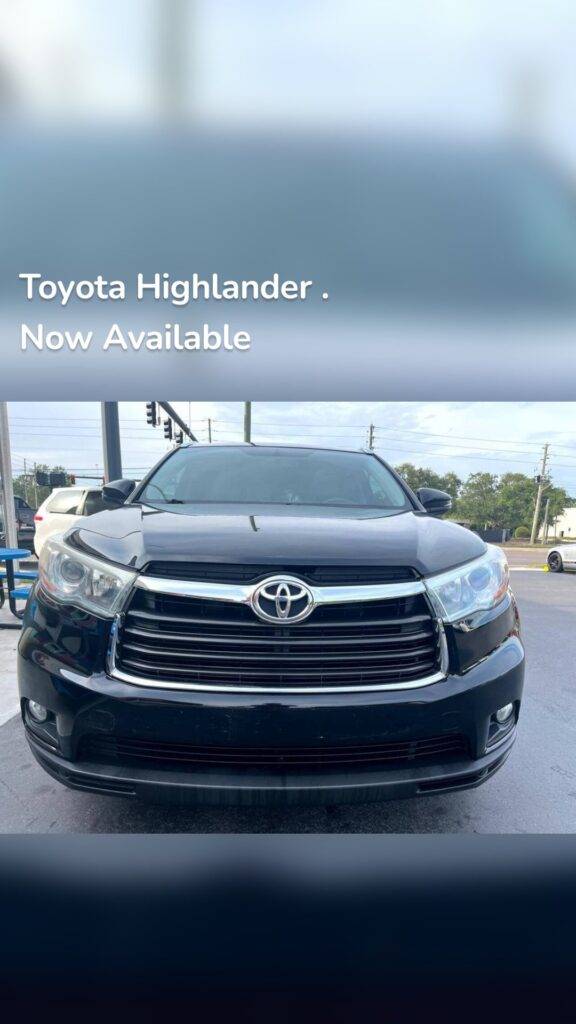 Black Friday Toyota Highlander . Now Available